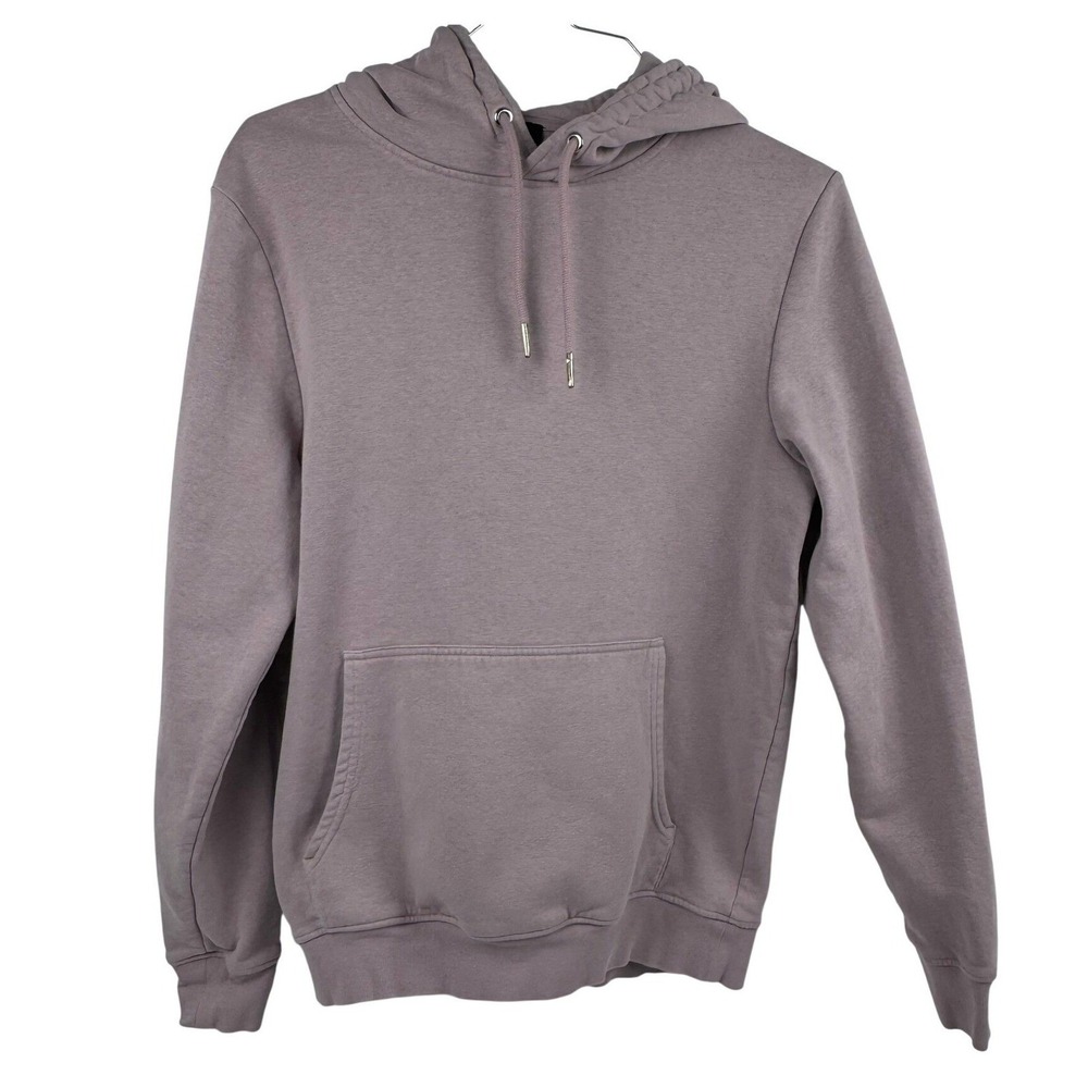 Men's Light Purple Cotton Pullover‎ Hoodie Sweatshirt by New Look Size S